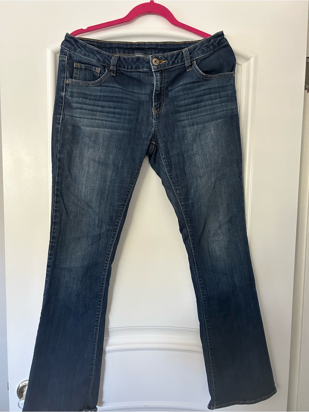 Simply Vera Vera Wang Dark Blue Flare Jeans